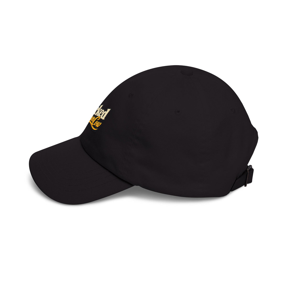 Wicked Brown Cow Logotype Black DTF Cap
